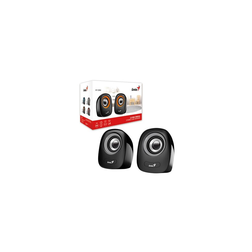 Genius Sp-Q160 Iron Stereo Speakers Grey 4710268257110