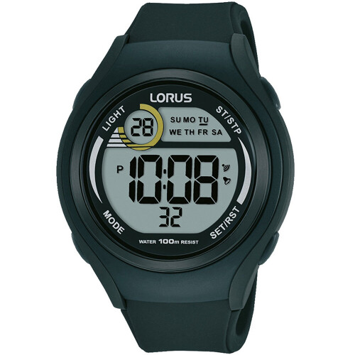 Lorus Orologio - Lorus - R2373LX9 - Nero - Silicone - Doppio display