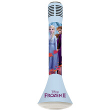 Lexibook Frozen 2 Elsa Anna Olaf Portable Bluetooth Microphone - Blue/Purple - MIC210FZ