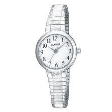 Elegant Ladies Steel Expander Bracelet Watch - Analog, Stainless Steel Band, Silver-Tone, White Dial - RG239NX9