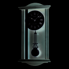 Westminster/Whittington Dual Chime Wall Clock with Pendulam - Brown