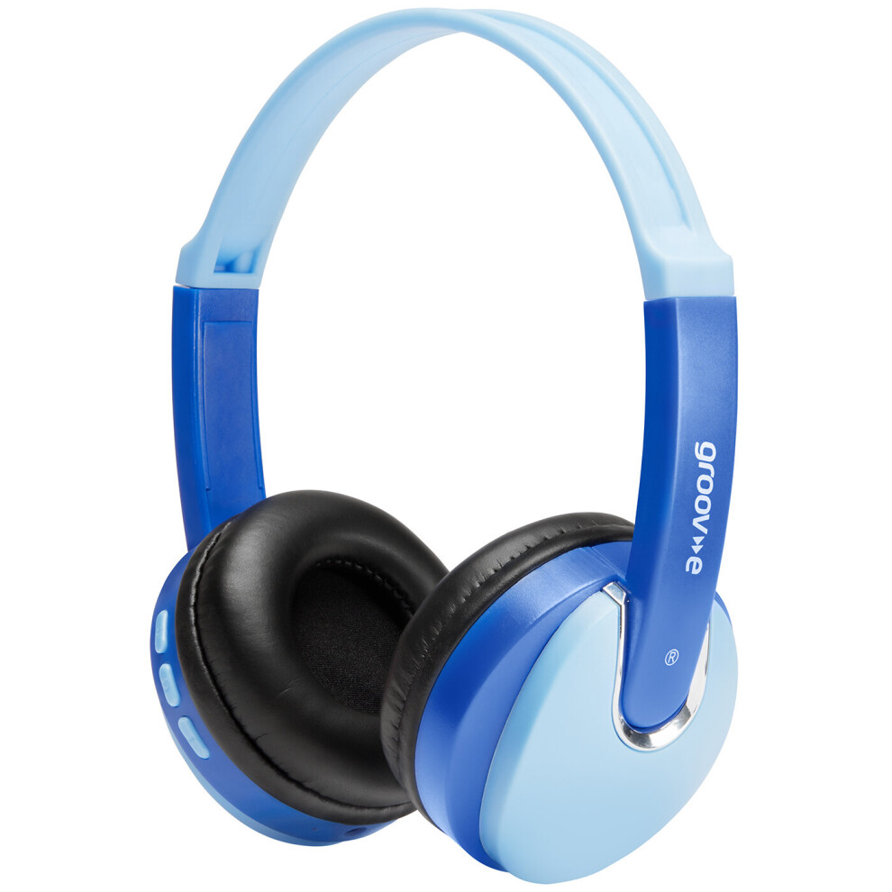Kidz Wireless Tooth Dj Style Headphones - Blue 5060108294911