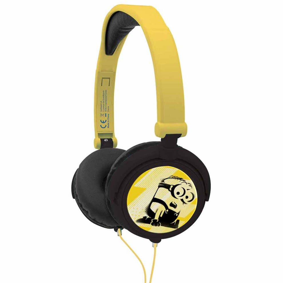 Despicable Me Minions Foldable Stereo Headphones With Volume Limiter 3380743042961