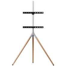 Ondersteuning TV Universeel - One For All - Statief - 32-65 Inches - Massief Hout - Chroom