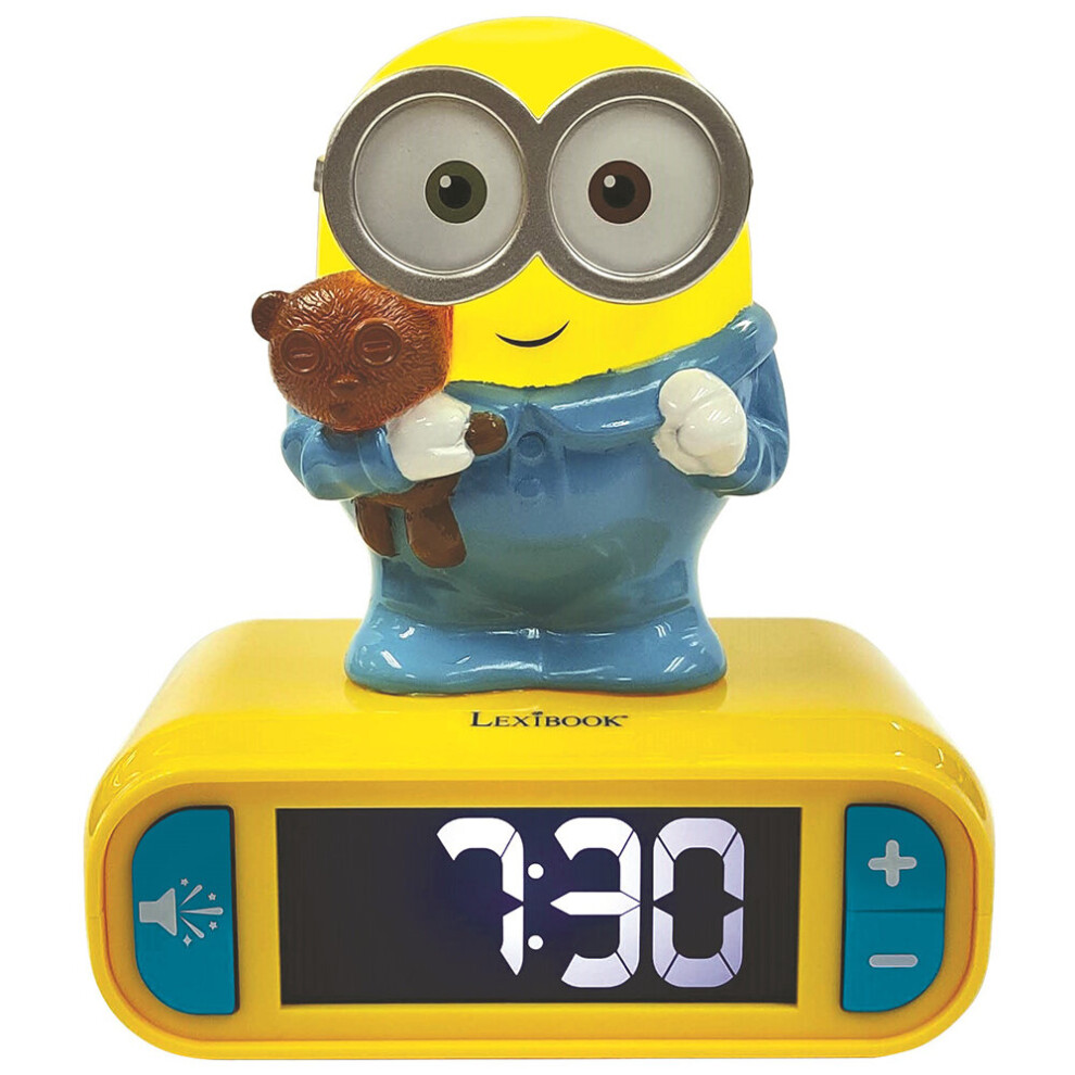 Lexibook Despicable Me Minions Childrens Clock With Night Light