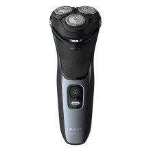 Philips Series 3000 Wet & Dry Men's Electric Shaver S3133/51 — 5D Pivot & Flex Heads, PowerCut Blades, 1-Level Battery Indicator