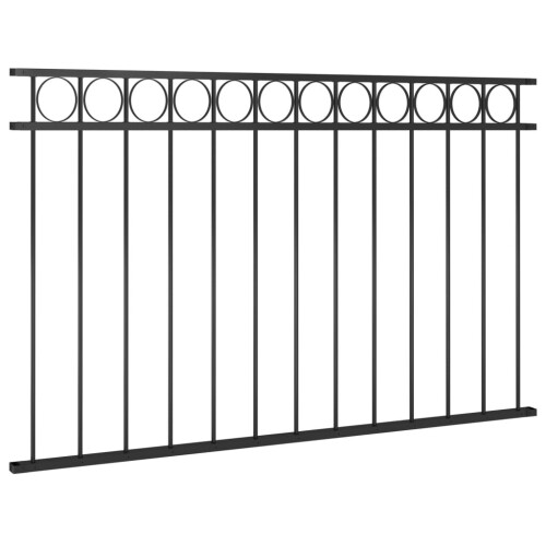 VidaXL vidaXL Zaunelement ASSEN Stahl 163x80 cm Schwarz 1