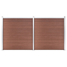 vidaXL Gartenzaun WPC 353186 cm Braun