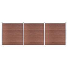 vidaXL Gartenzaun WPC 526x186 cm Braun