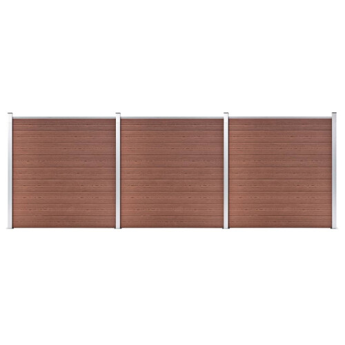 VidaXL vidaXL Gartenzaun WPC 526x186 cm Braun