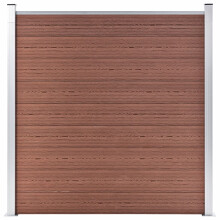 vidaXL Gartenzaun WPC 180186 cm Braun