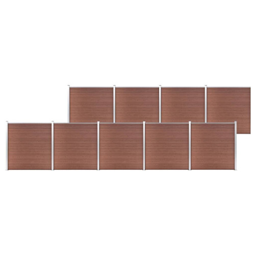 VidaXL vidaXL Gartenzaun WPC 1564x186 cm Braun