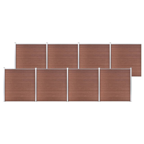 VidaXL vidaXL Gartenzaun WPC 1391x186 cm Braun