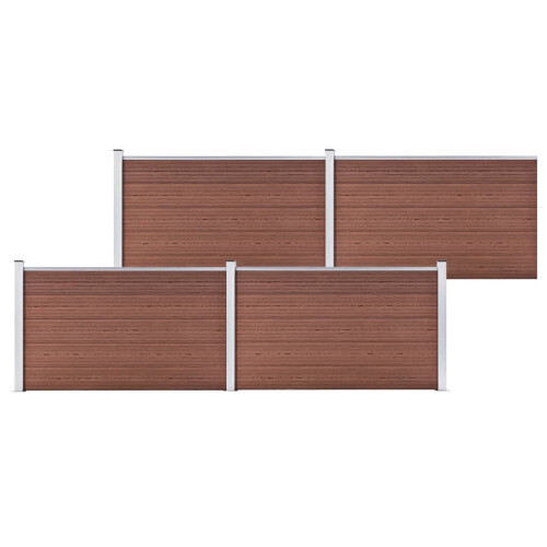VidaXL vidaXL Gartenzaun WPC 699x106 cm Braun