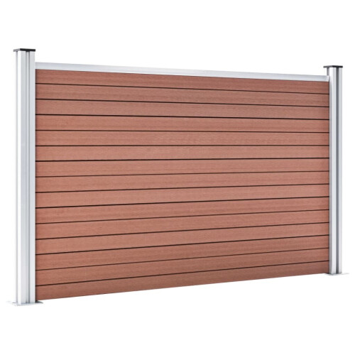 VidaXL vidaXL Gartenzaun WPC 180105 cm Braun 2