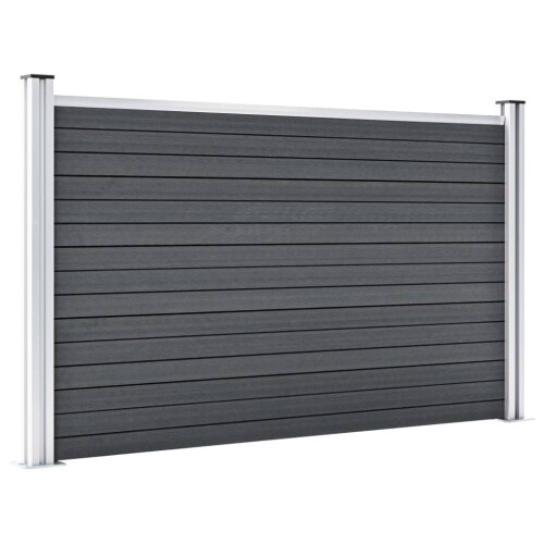 VidaXL vidaXL Gartenzaun WPC 699x106 cm Grau 2
