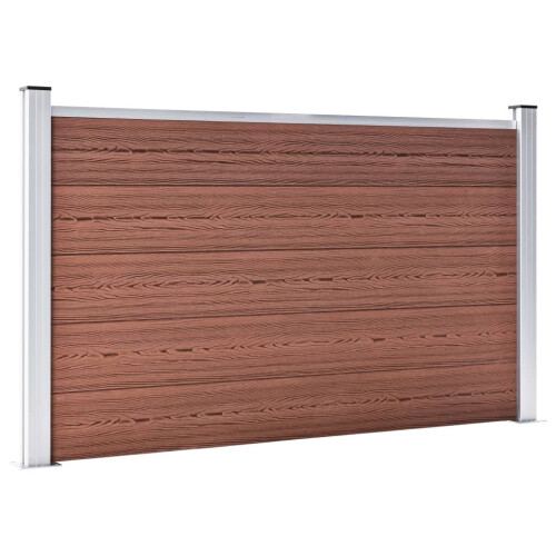 VidaXL vidaXL Gartenzaun WPC 699x106 cm Braun 1