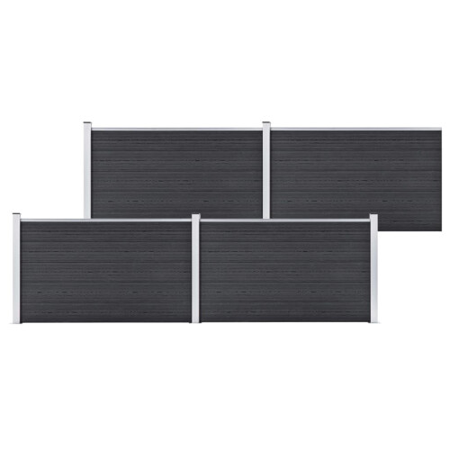 VidaXL vidaXL Gartenzaun WPC 699x106 cm Grau