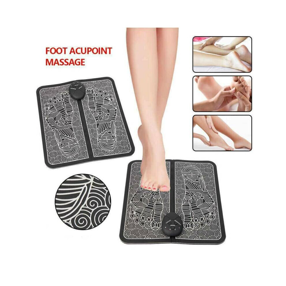 EMS Foot Feet Massager Mat Pad Muscle Blood Circulation Pain Relief Spa Relax