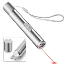 3 in 1 Rechargeable USB Powered Cat Laser Pointer Toys Cats Training Flashlight