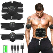 Ceinture de fitness Smart EMS USB rechargeable Stimulateur d'abdominaux et de muscles UK
