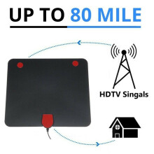 Zoom HD Digital 1080p HDTV indoor TV Antenna Panel 28 dBi With Amplifier