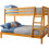 Comfy Living (Caramel) Bexley Wooden Triple Bunk Bed 1