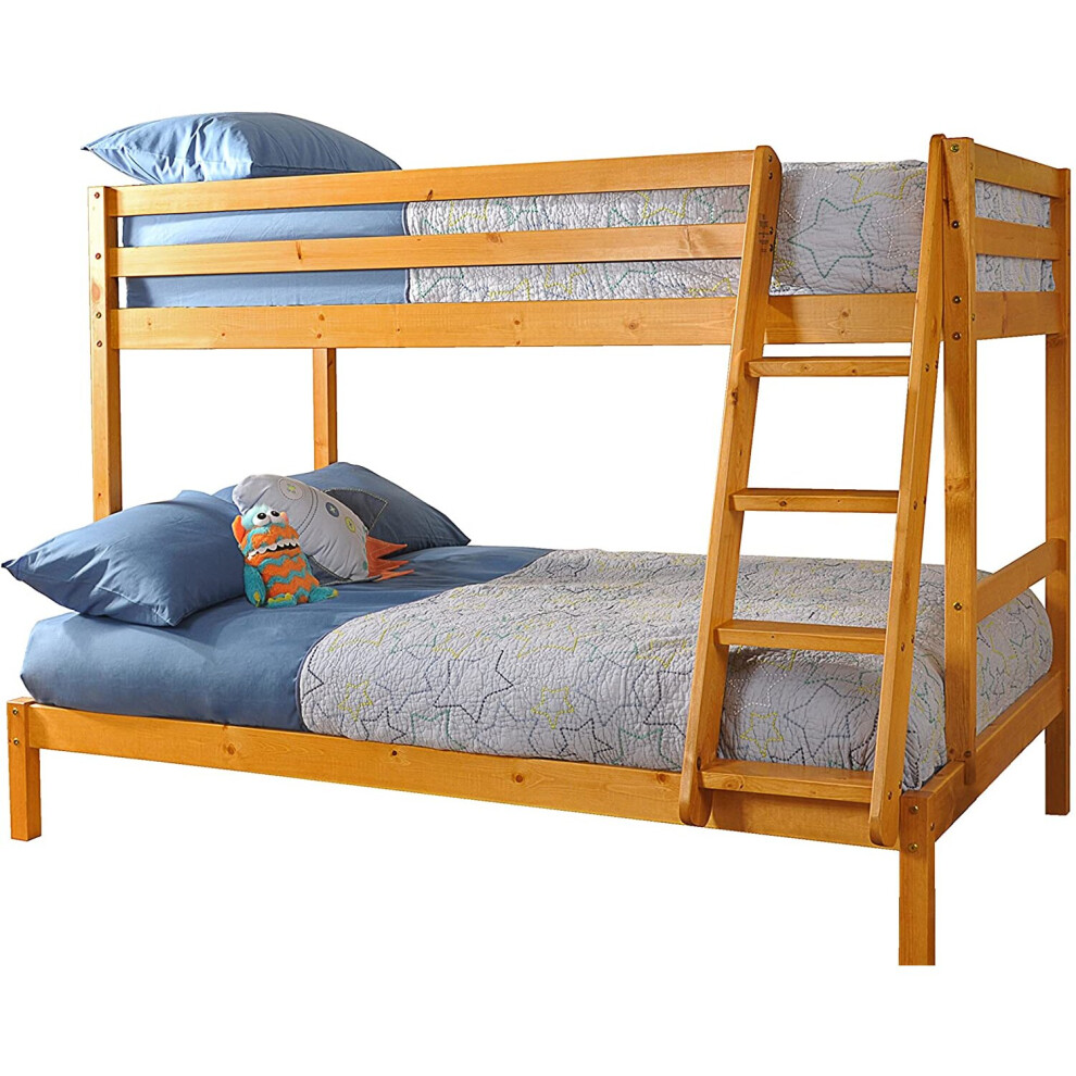 (Caramel) Bexley Wooden Triple Bunk Bed