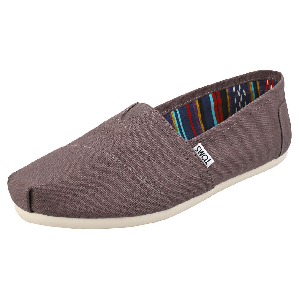 Toms Classic Womens Slip On Shoes in Grey - 5.5 UK