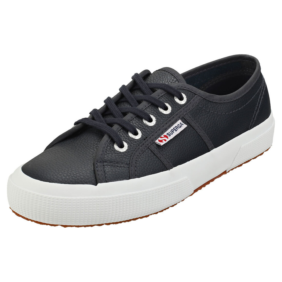 Superga 2750 Efglu Womens Casual Trainers in Blue Navy - 6 UK