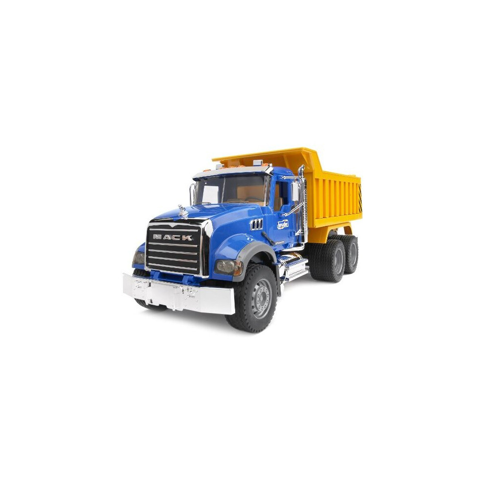 Bruder 02815 Mack Granite Dump Truck For Construction And Farm Pretend Play