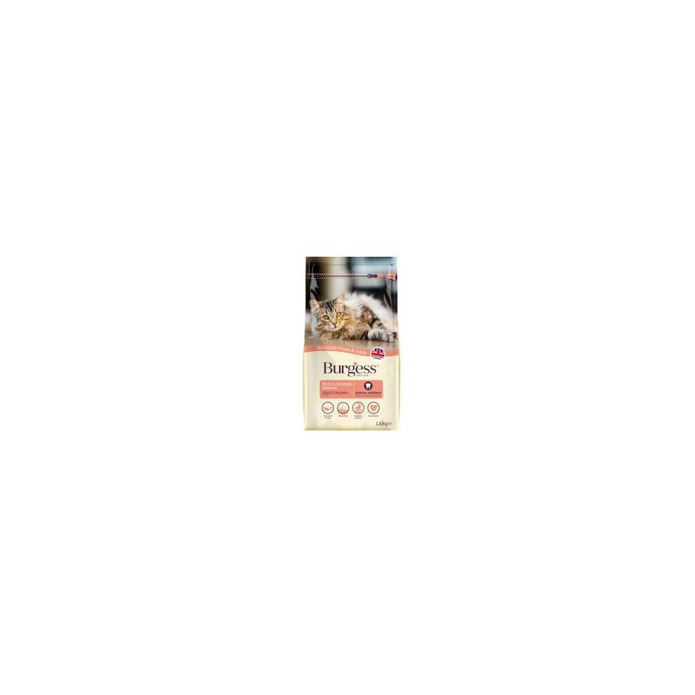 Supacat Burgess Adult Cat Food Rich in Scottish Salmon 1.5kg