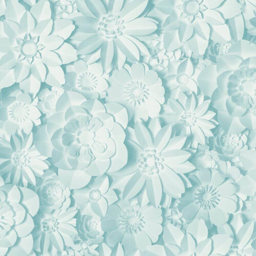 Fine Decor 3D Effect Floral Wallpaper Flowers Light Blue Washable Fine Decor Dimensions
