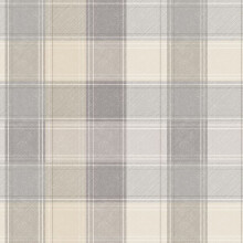 Country Check Arthouse Tartan Plaid Grey Beige Wallpaper Checked Chequered