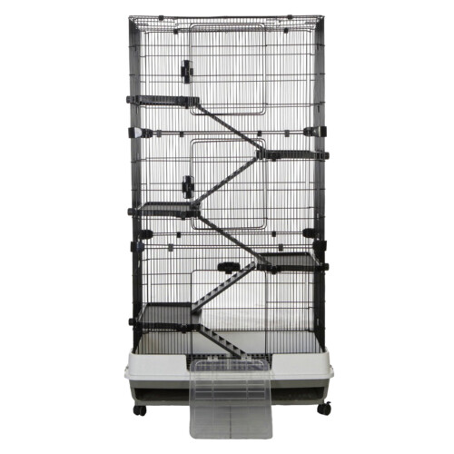 Chatsworth 80cm Rat Ferret Chinchilla Pet Cage, 5-Level Platforms TK51406