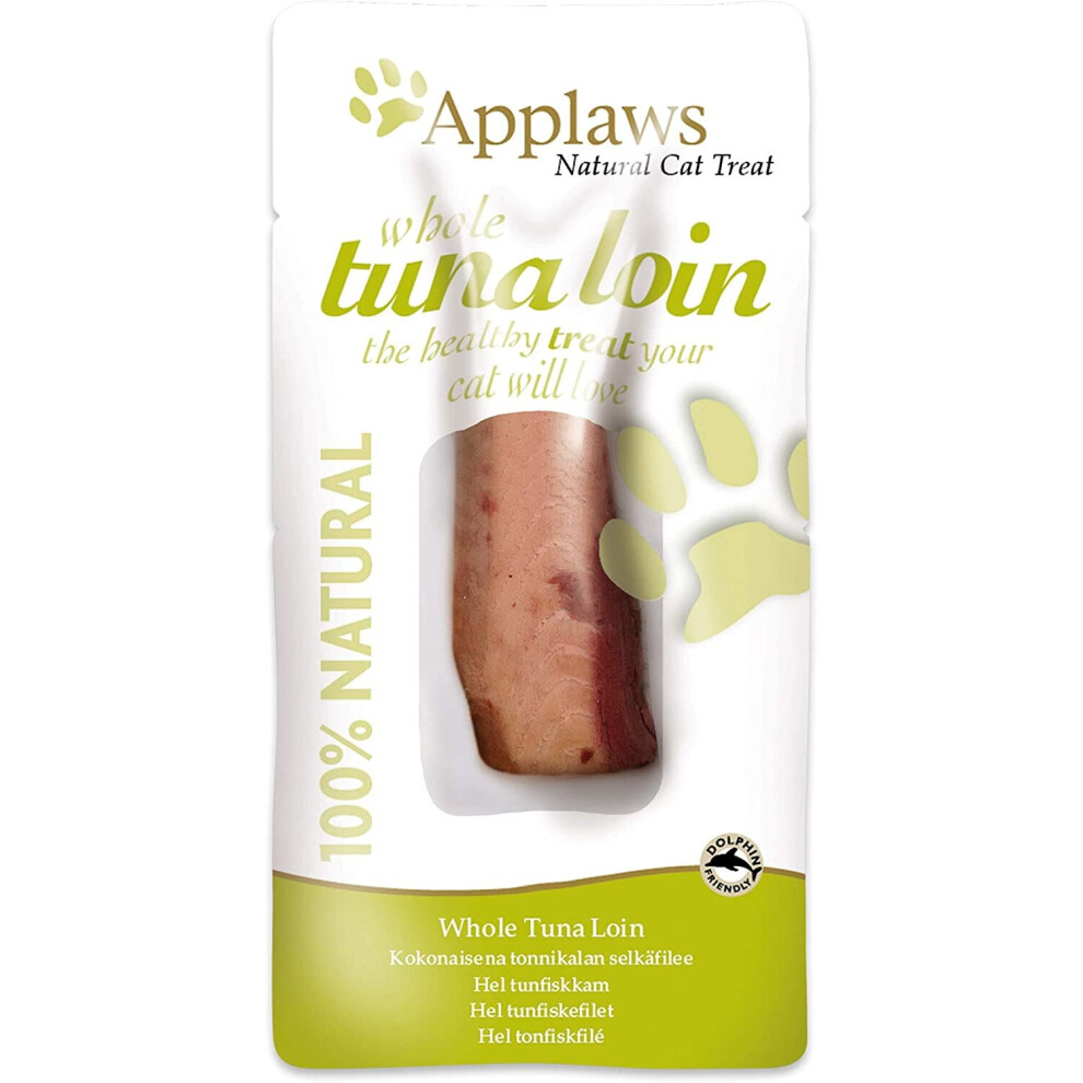 Applaws 100% Natural Cat Food Treat, Tuna Loin Snack 12 x 30g Pouch - Image 2