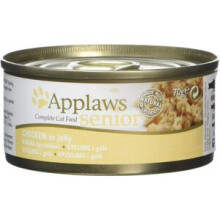 Applaws Cat Food Tin Senior Chicken, 70g, Pack of 24