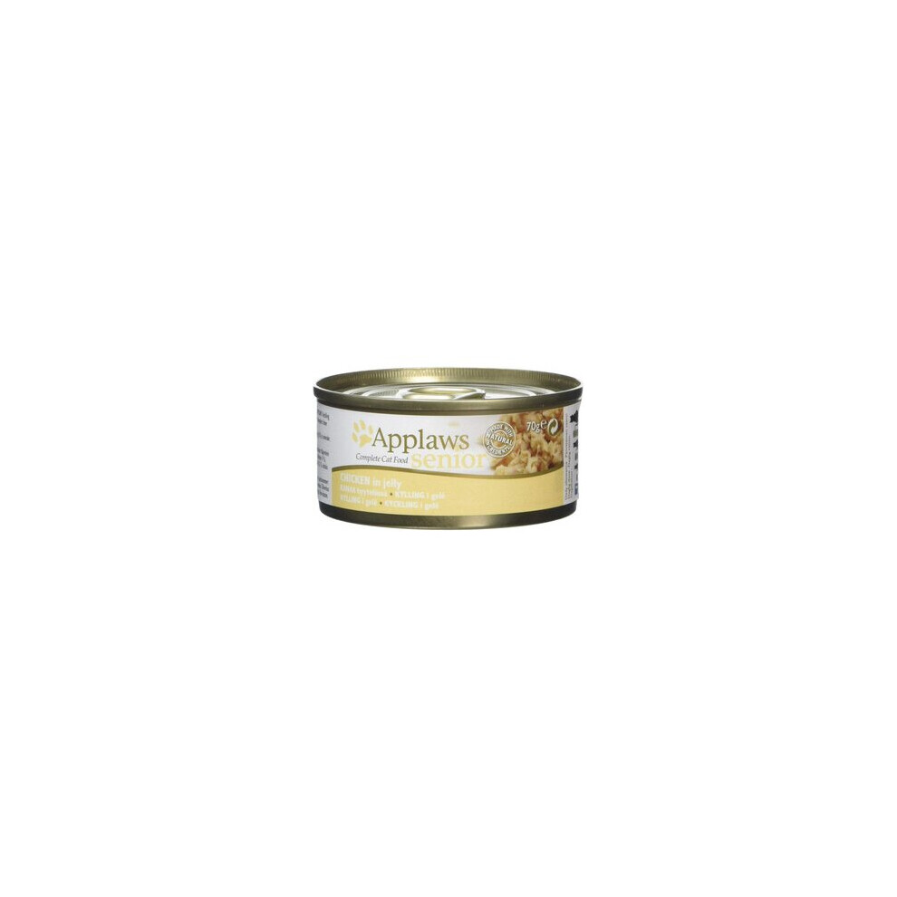 Applaws Cat Food Tin Senior Chicken, 70G, Pack Of 24