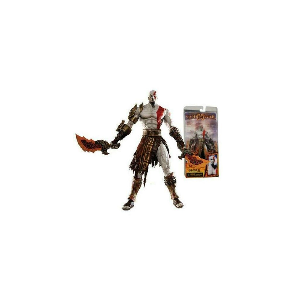 NECA God of War Flaming Blades of Athena Kratos PLAYER 7"