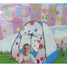 Kids Spotty Play Ten  Pop Up Design - Blue