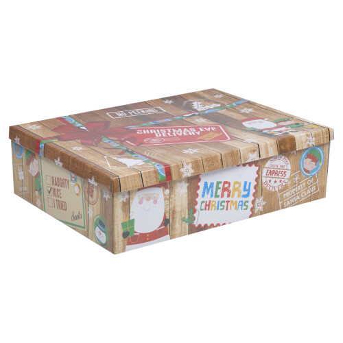 URBN Living (Brown, Small) Christmas Storage Box | Festive Storage Container