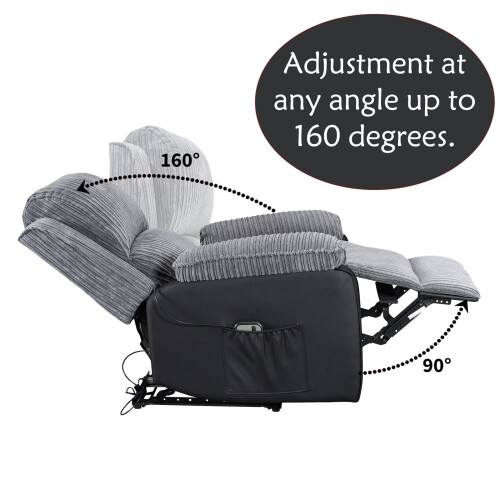 Westwood (Grey) WestWood Electric Recliner Armchair 2