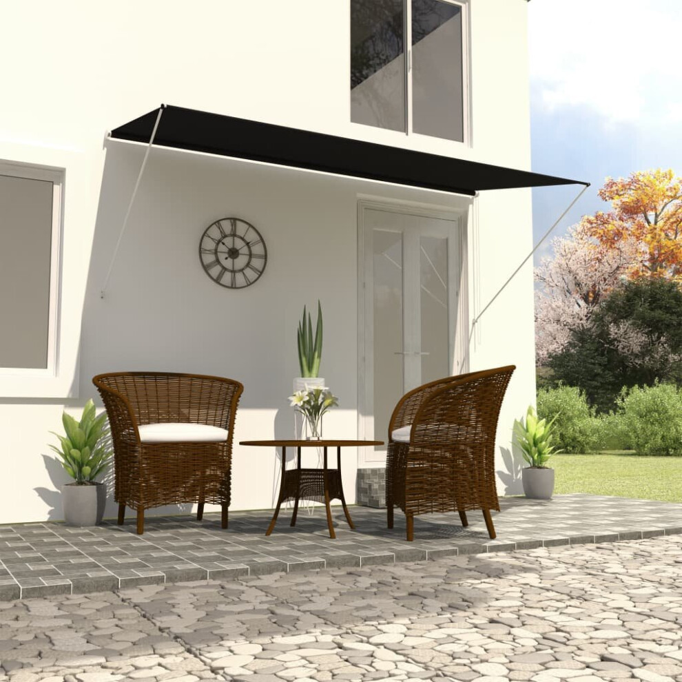 Vidaxl Retractable Awning 250X150cm Anthracite Window Door Canopy Sun Screen