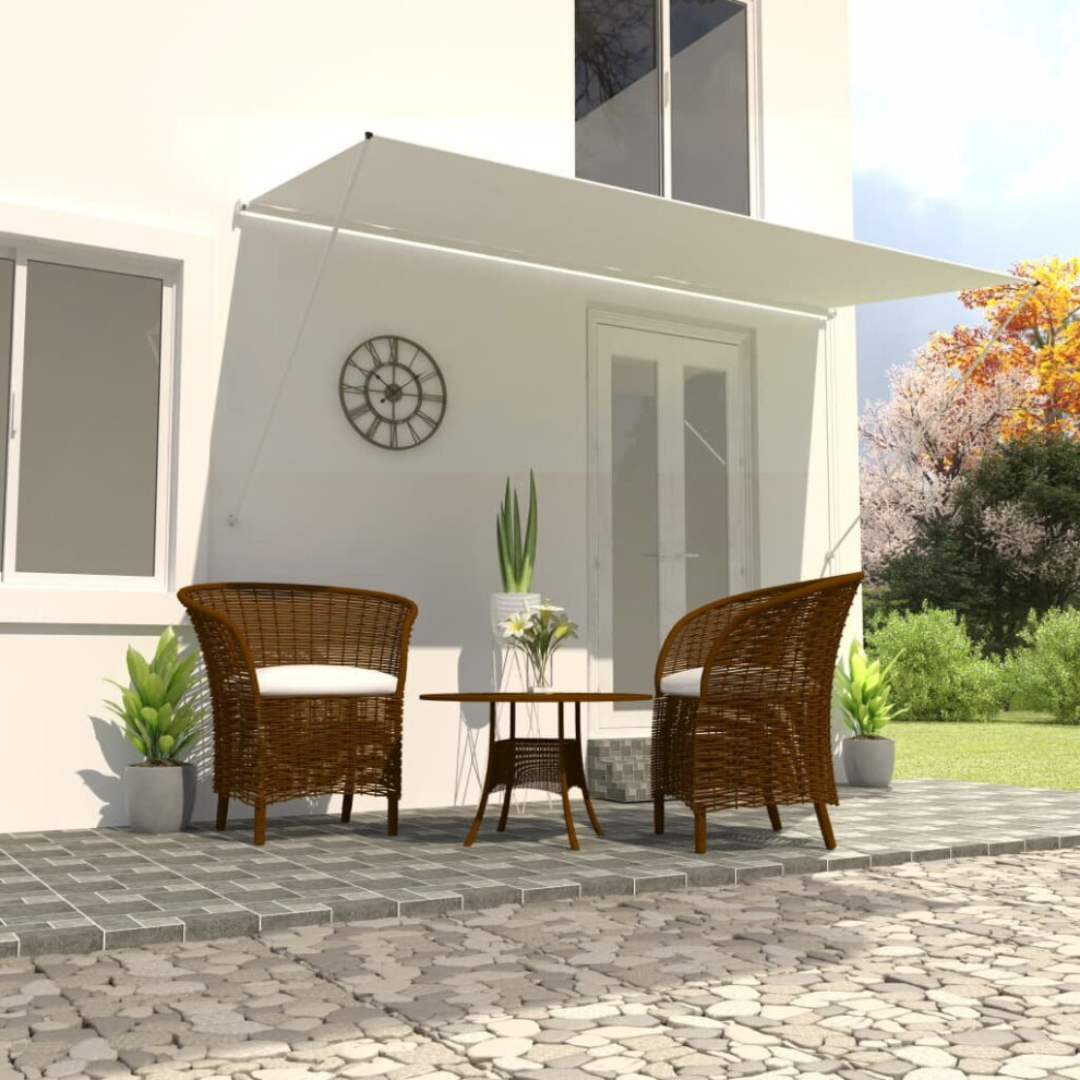 Vidaxl Retractable Awning 400X150cm Cream Garden Window Door Canopy Sun Screen