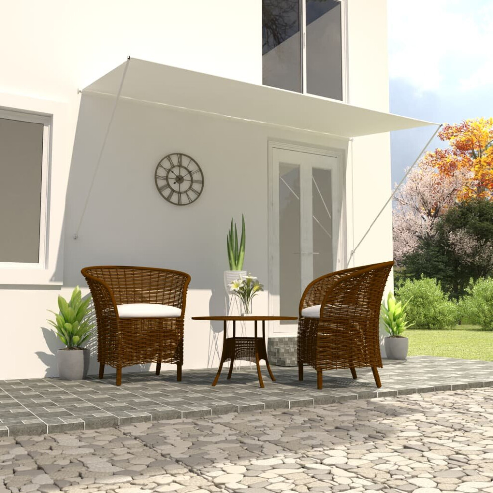 Vidaxl Retractable Awning 300X150cm Cream Garden Window Door Canopy Sun Screen