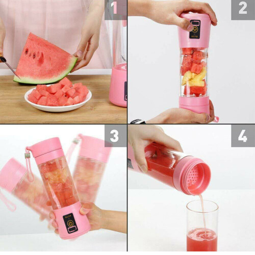 Ranpo Portable Mini USB Rechargeable Celery Apple Orange Juicer Machine 1