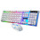 (White) Led Computer Desktop Wired Gaming Keyboard Mouse 1