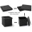 Double Size Folding Storage Pouffe/Ottoman 3