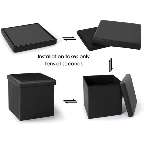 Double Size Folding Storage Pouffe/Ottoman 2