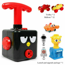 (Bird) Inertia Balloon Launcher & Powered Car Toy Set Toys Kids Experiment